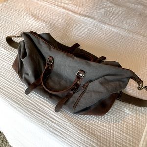 Weekender  Canvas & Leather Duffel Bag